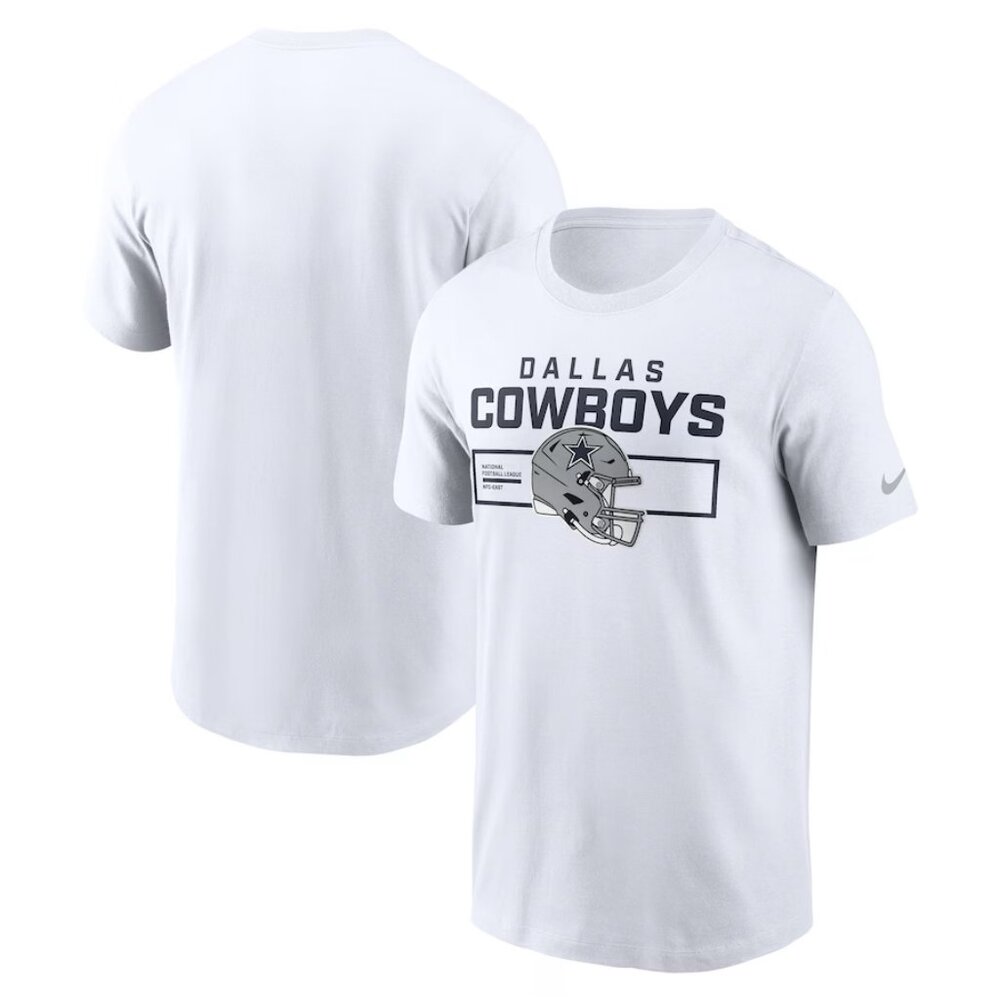 Men's Nike White Dallas Cowboys Primetime Helmet Essential T-Shirt - Picture 2 of 2